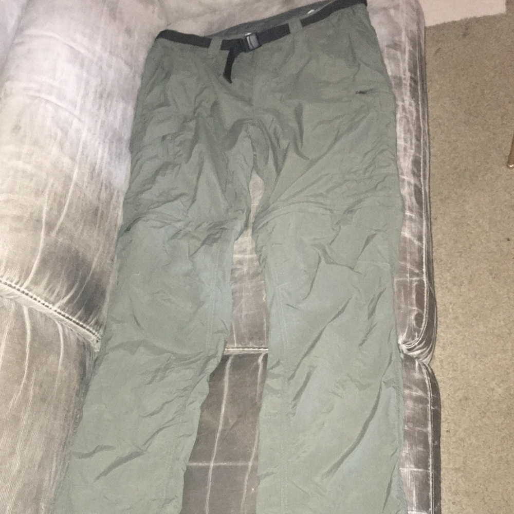 Columbia Green Cargo Pants Lightweight Utility